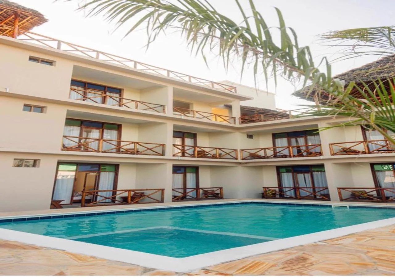 Pool, sun deck and garden